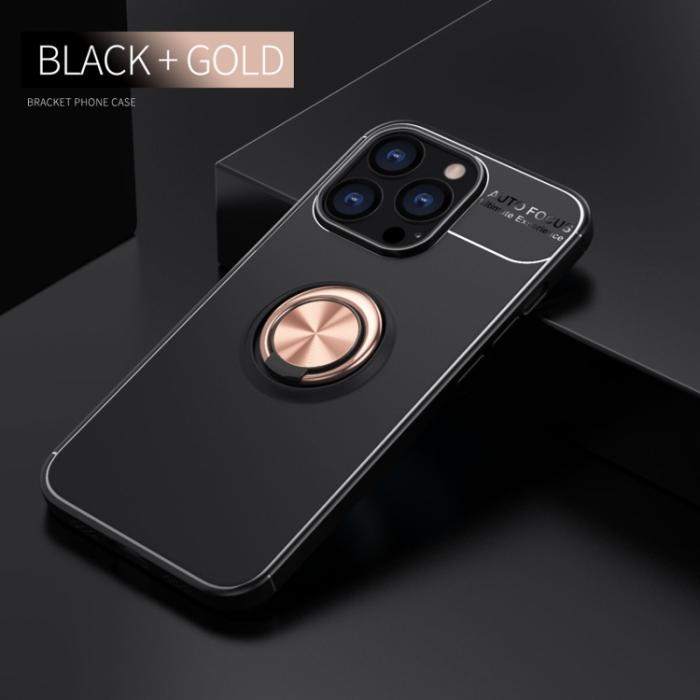 Bild 2, iPhone 14 Pro Max Skal Ring Svart/Roséguld
