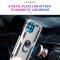 Motorola Moto G100 Skal Hybrid Ring Skal Silver