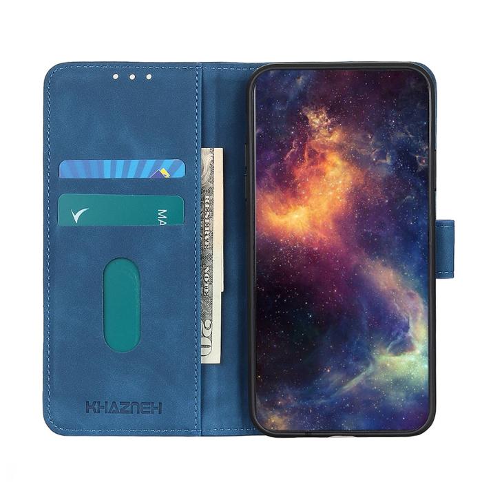 Bild 5, OnePlus Nord CE 5G - KHAZNEH Retro Läder Fodral - Blå