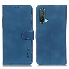 OnePlus Nord CE 5G - KHAZNEH Retro Läder Fodral - Blå