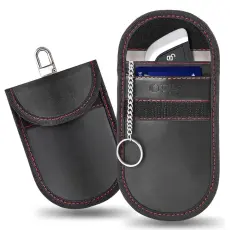 Tech-Protect RFID Signalblockerande Fodral Svart / R&ouml;d
