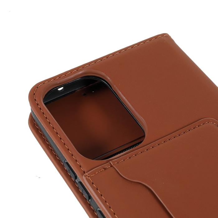 Bild 6, Samsung Galaxy A53 5G Fodral Skin Touch Med Kortfack Brun