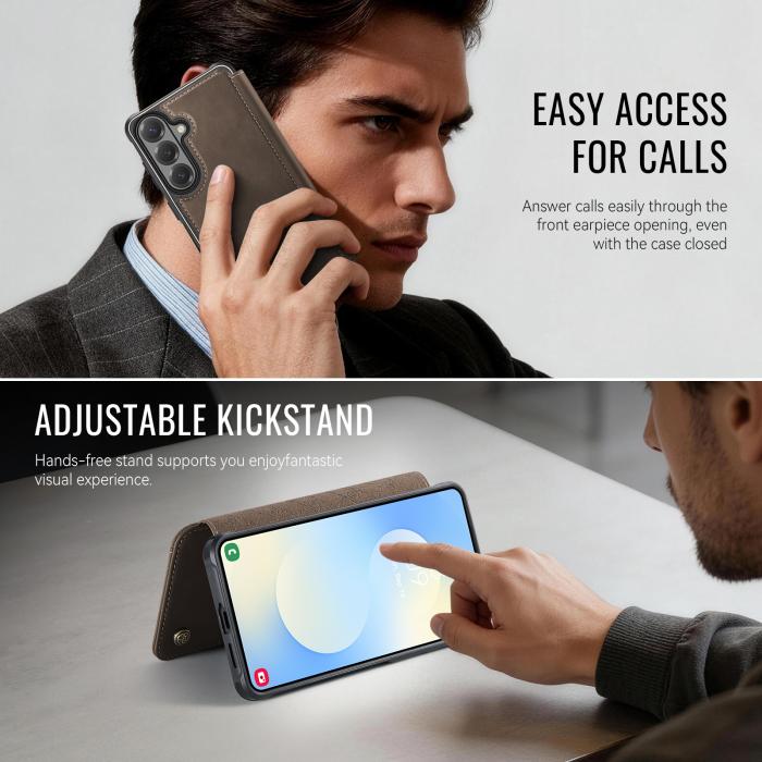 Bild 5, CASEME Samsung Galaxy S26 Skal RFID Plånbok Brun