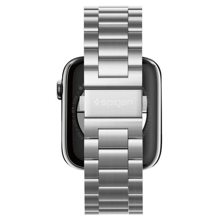 Bild 5, Spigen Apple Watch 42/44/45/46/49mm Armband Modern Fit Silver