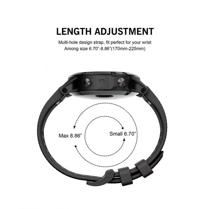 Bild 6, Tech-Protect Garmin Fenix 26 mm Armband Smooth Svart