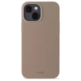 holdit iPhone 14 / 13 Mobilskal Silikon Mocha Brown