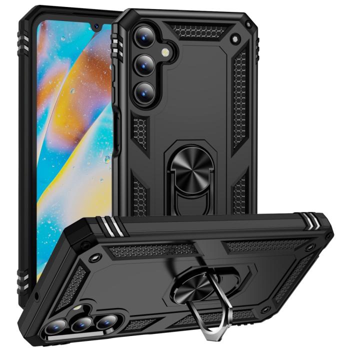 Bild 1, Samsung Galaxy A15 5G Skal Armor Ring Hybrid Svart