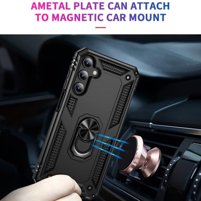 Bild 3, Samsung Galaxy A15 5G Skal Armor Ring Hybrid Svart
