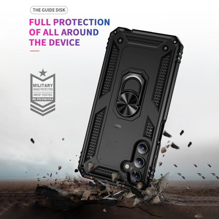 Bild 4, Samsung Galaxy A15 5G Skal Armor Ring Hybrid Svart
