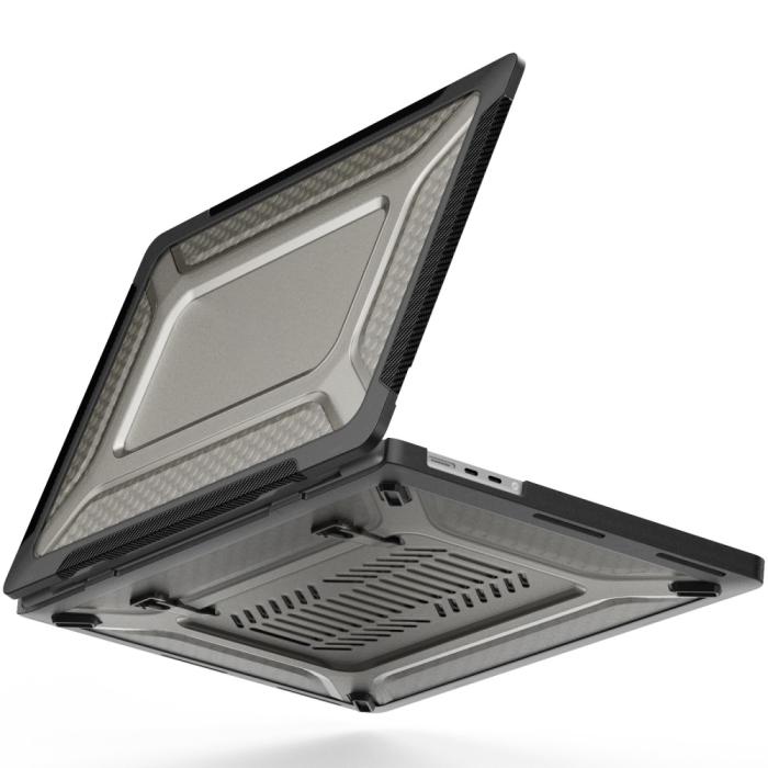 Bild 1, MacBook Pro 16 2021-2023 Skal Med Kickstand Svart