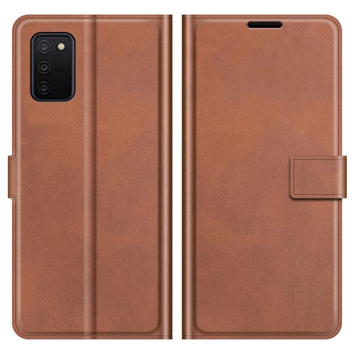 Bild 1, Samsung Galaxy A03s Fodral Läder Brun