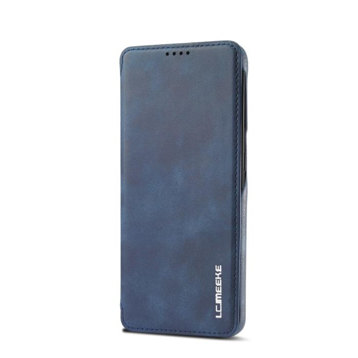 Bild 2, LC.IMEEKE Samsung Galaxy S22 Fodral Flip Retro Blå