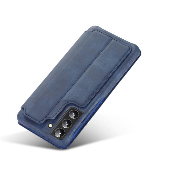 Bild 6, LC.IMEEKE Samsung Galaxy S22 Fodral Flip Retro Blå