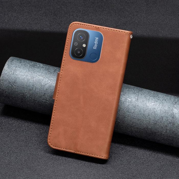Bild 4, Xiaomi Redmi 12C 4G Fodral Shark Solid Läder Brun
