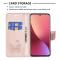 Xiaomi 12 Fodral Tryck Butterfly Roséguld