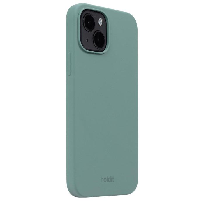 Bild 2, holdit iPhone 15 Mobilskal Silikon Moss Green