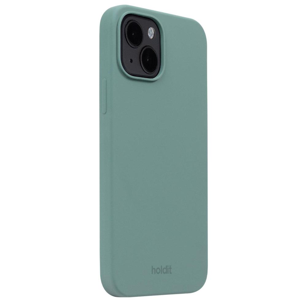 holdit iPhone 15 Mobilskal Silikon Moss Green