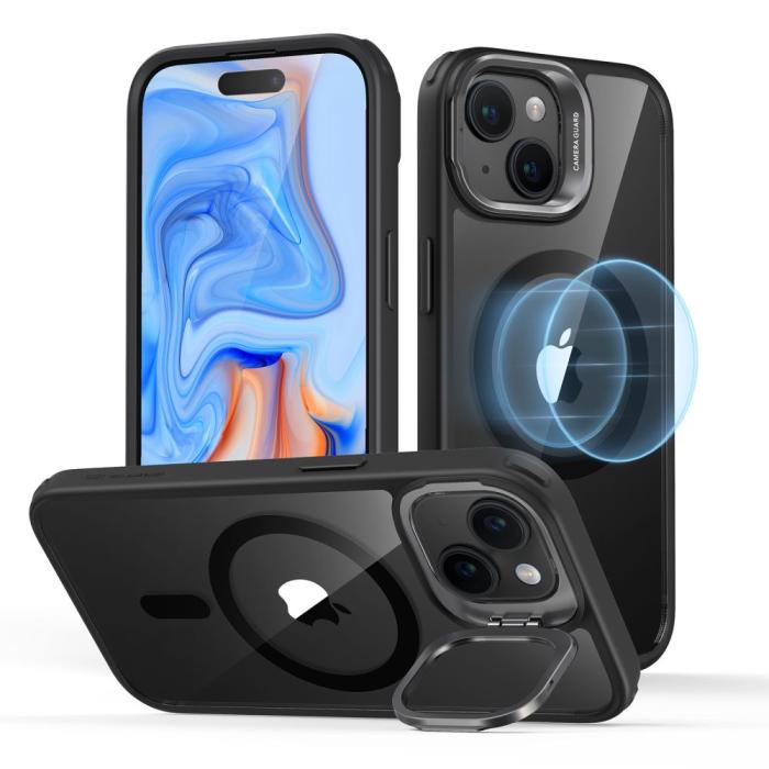 Bild 1, ESR iPhone 15 Plus Skal MagSafe Classic Kickstand HaloLock