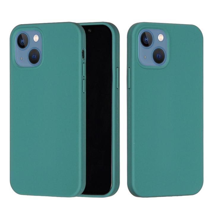 Bild 2, iPhone 13 Skal Liquid Silikon Skogsgrön