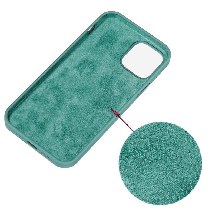 Bild 3, iPhone 13 Skal Liquid Silikon Skogsgrön