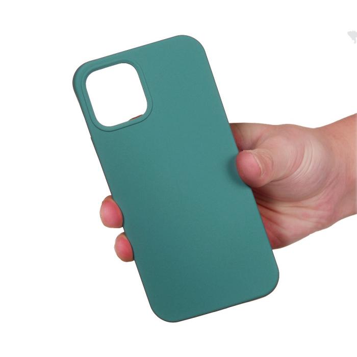 Bild 4, iPhone 13 Skal Liquid Silikon Skogsgrön