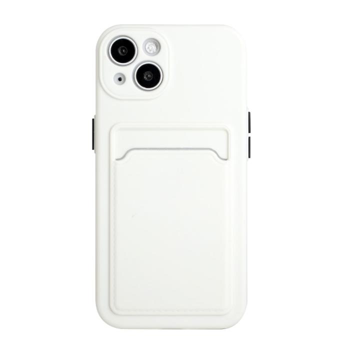 Bild 2, iPhone 13 Skal Med Kortfack Vit