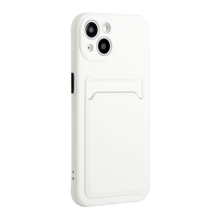 Bild 3, iPhone 13 Skal Med Kortfack Vit