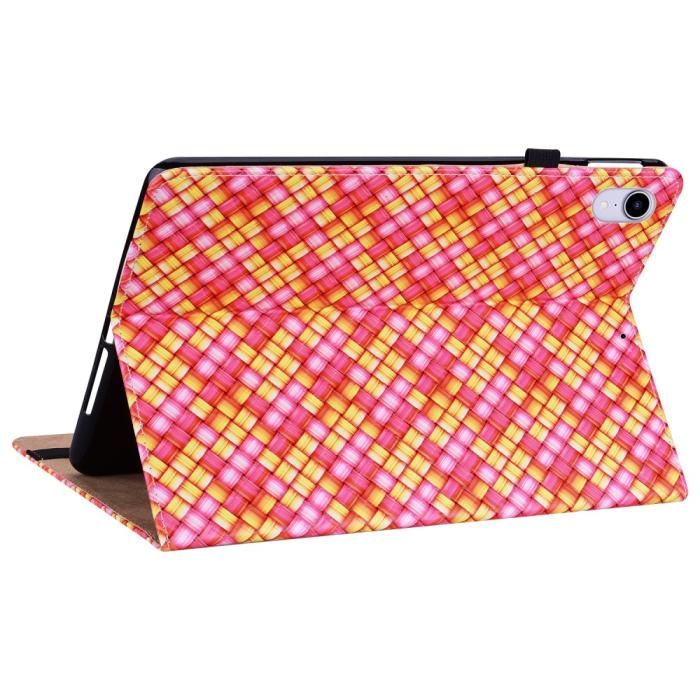 Bild 5, iPad Mini 2024/2021 Fodral Vävd Textur Rosa/Gul