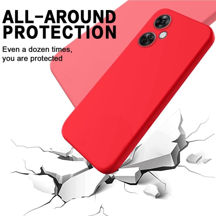 Bild 5, OnePlus Nord CE 3 Lite 5G Skal Liquid Silikon Röd