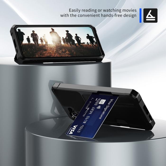 Bild 3, Samsung Galaxy A55 5G Skal Shockproof Med Kortfack Svart