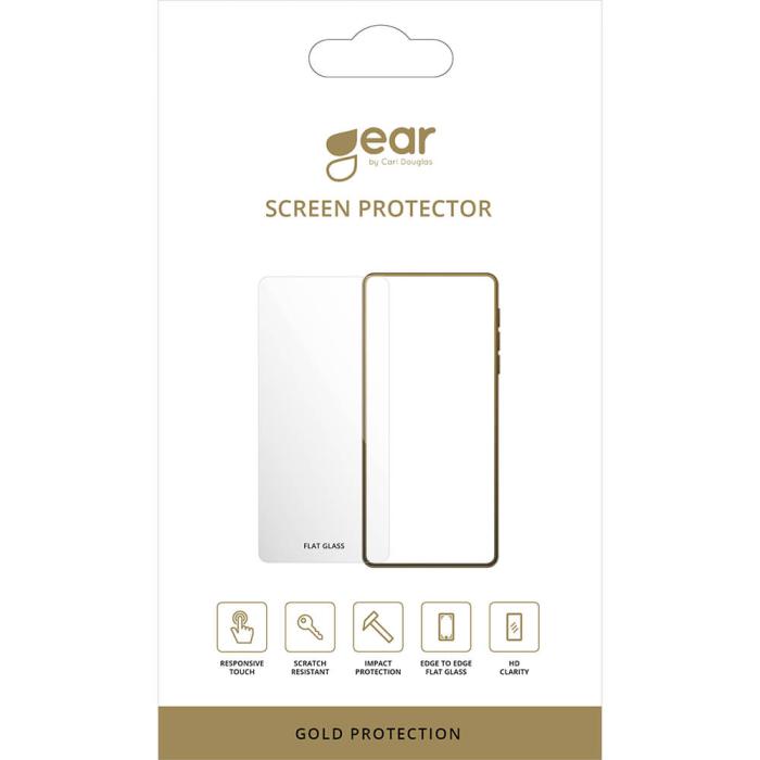 Bild 2, GEAR iPhone 15 Pro Skärmskydd Gold Case Friendly
