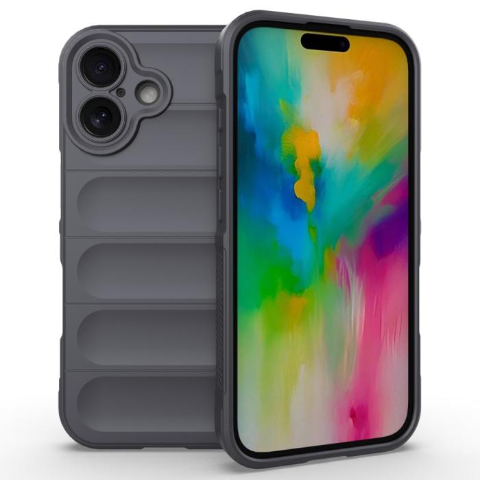 Bild 1, iPhone 16 Skal Magic Shield Grå