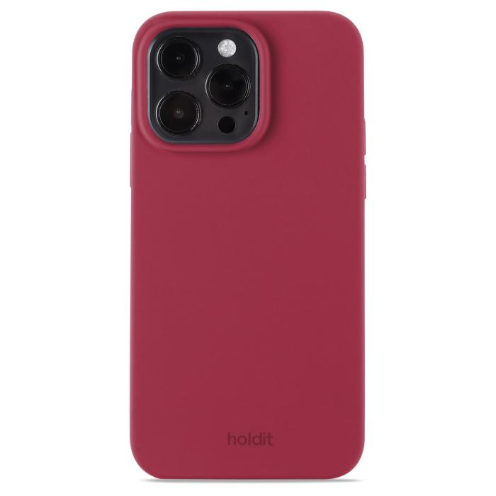 Bild 1, holdit iPhone 15 Pro Max Mobilskal Silikon Red Velvet