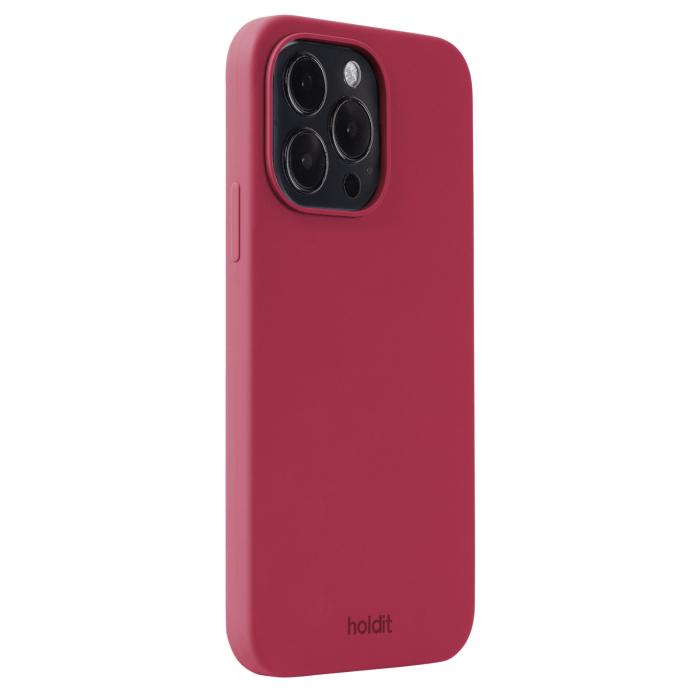 Bild 2, holdit iPhone 15 Pro Max Mobilskal Silikon Red Velvet