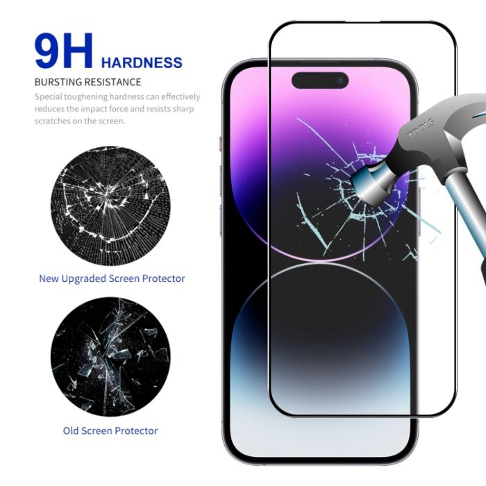 Bild 2, ENKAY iPhone 15 Pro Max 2-PACK Skärmskydd Heltäckande
