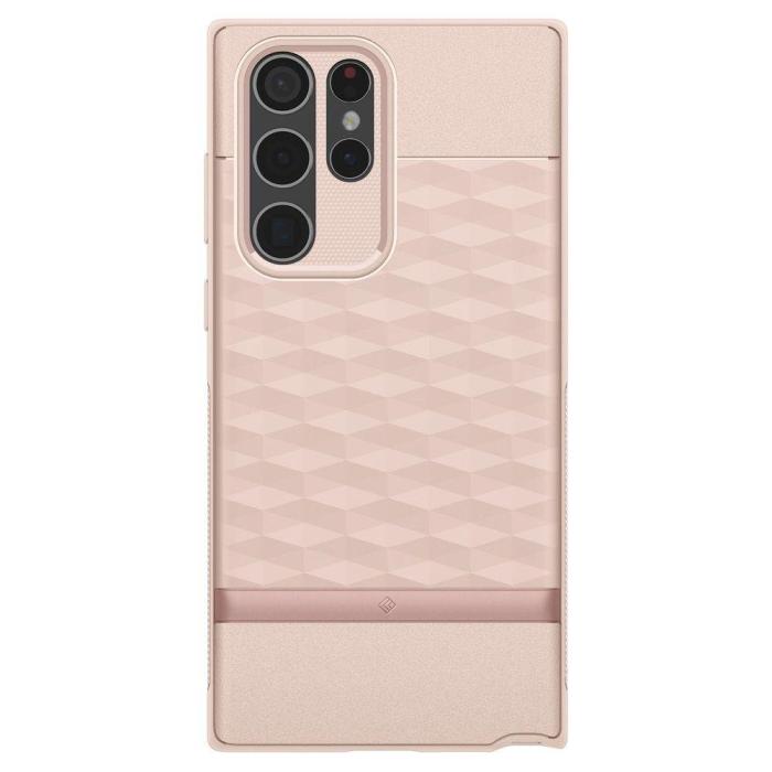 Bild 2, Spigen Caseology Samsung Galaxy S22 Ultra Skal Parallax Indi Pink