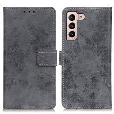Samsung Galaxy S22 Plus Fodral Retro Läder Grå