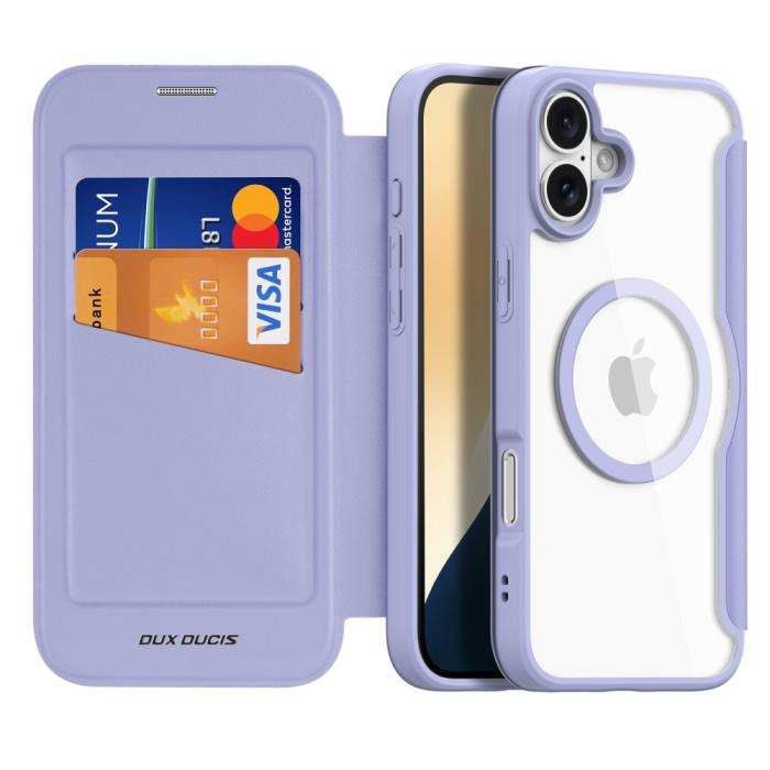 Bild 2, DUX DUCIS iPhone 16 Fodral MagSafe Skin X Pro Lila