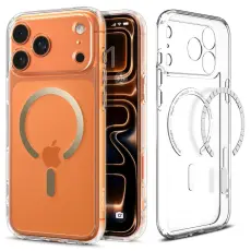 Spigen iPhone 17 Pro Skal MagSafe Ultra Hybrid Clear/Gold