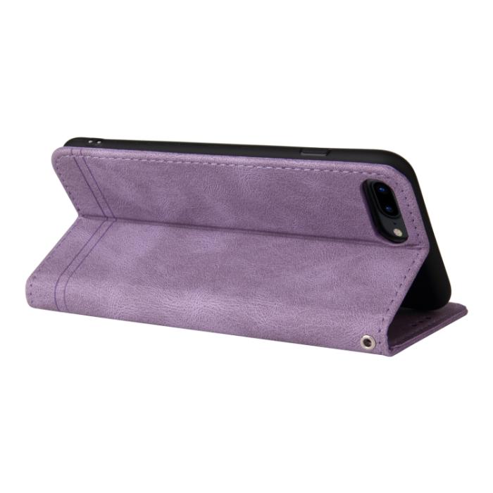 Bild 6, iPhone 7/8/SE Fodral Skin Touch Lila