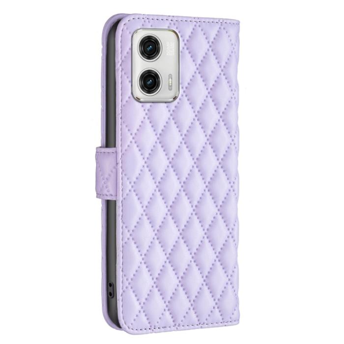 Bild 3, Motorola Moto G73 5G Fodral Diamond Läder Lila