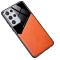 Samsung Galaxy S21 Ultra - Hybrid Skal Med Inbyggd Magnetplatta - Orange