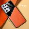 Samsung Galaxy S21 Ultra - Hybrid Skal Med Inbyggd Magnetplatta - Orange