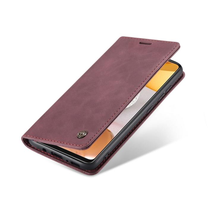 Bild 1, Samsung Galaxy S21 Ultra - CASEME Vintage Flip Fodral - Röd