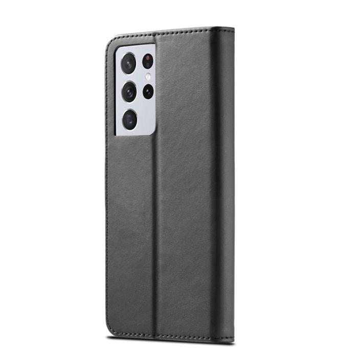 Bild 3, Samsung Galaxy S21 Ultra - LC.IMEEKE Läder Fodral - Svart