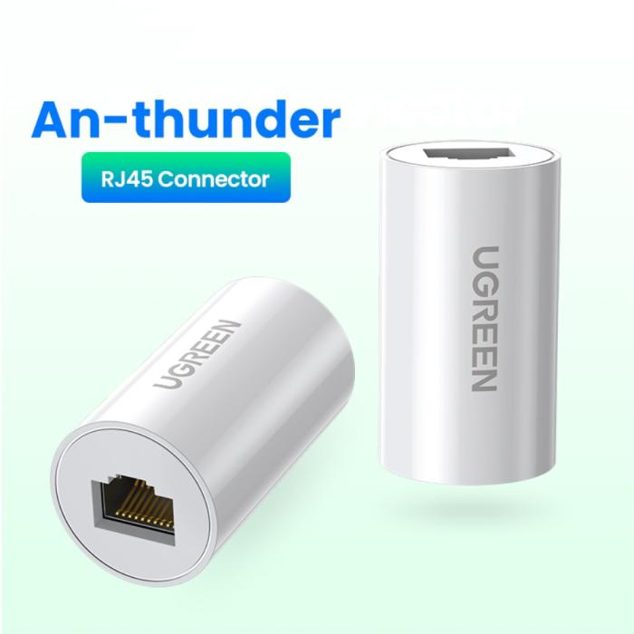 Bild 2, UGREEN Cat6/Cat5e RJ45 Nätverksadapter Vit