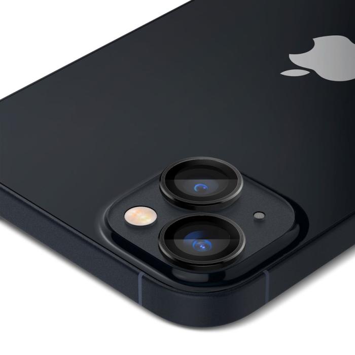 Bild 4, Spigen iPhone 14 / 14 Plus 2-PACK Optik.tR 