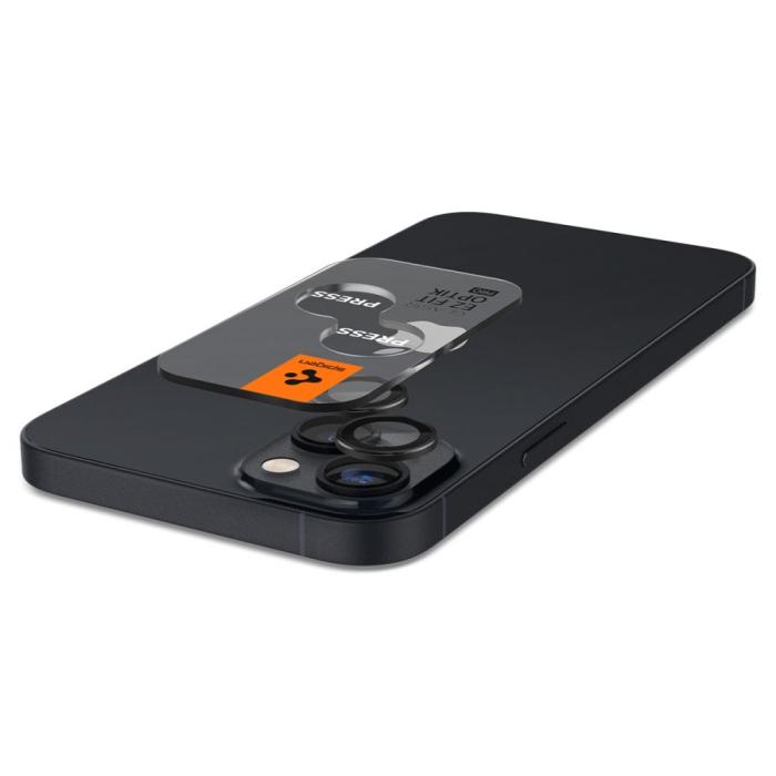 Bild 5, Spigen iPhone 14 / 14 Plus 2-PACK Optik.tR 