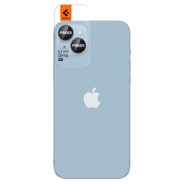 Bild 6, Spigen iPhone 14 / 14 Plus 2-PACK Optik.tR 