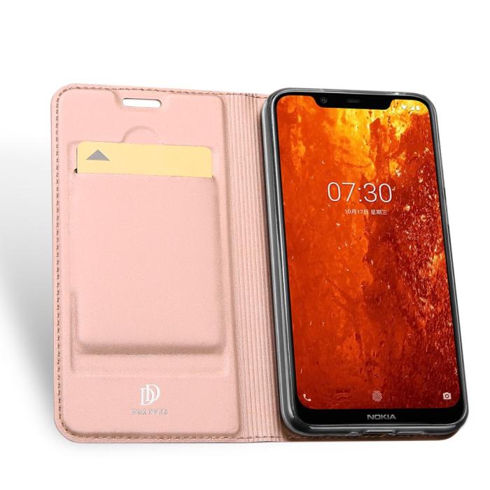 Bild 3, Nokia 8.1 - DUX DUCIS Plånboksfodral - Roséguld